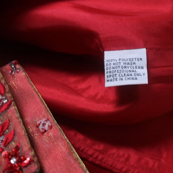 00s Halter Neck Mesh Overlay Top and Skirt Set Prom Gown - Picture 6 of 6